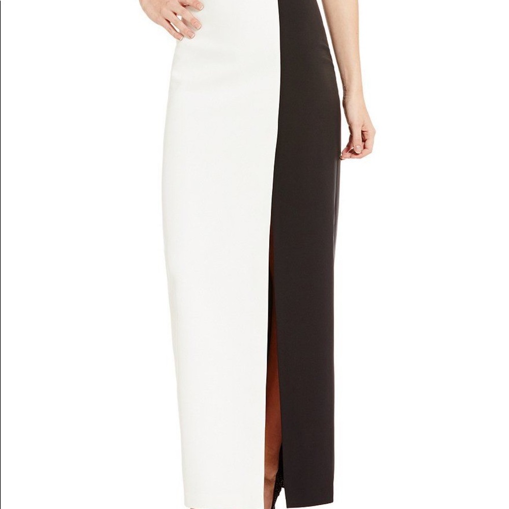 Belle Badgley Mischka Windsor Maxi Crepe Skirt
